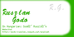 ruszlan godo business card